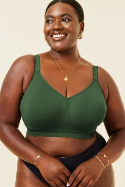 BH zonder beugel Sugar Candy Basic Bra Forest Green