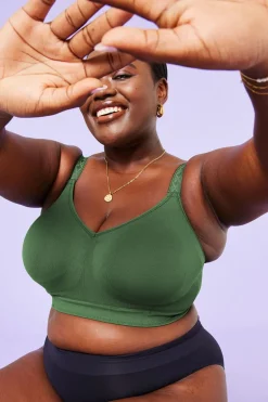 BH zonder beugel Sugar Candy Basic Bra Forest Green