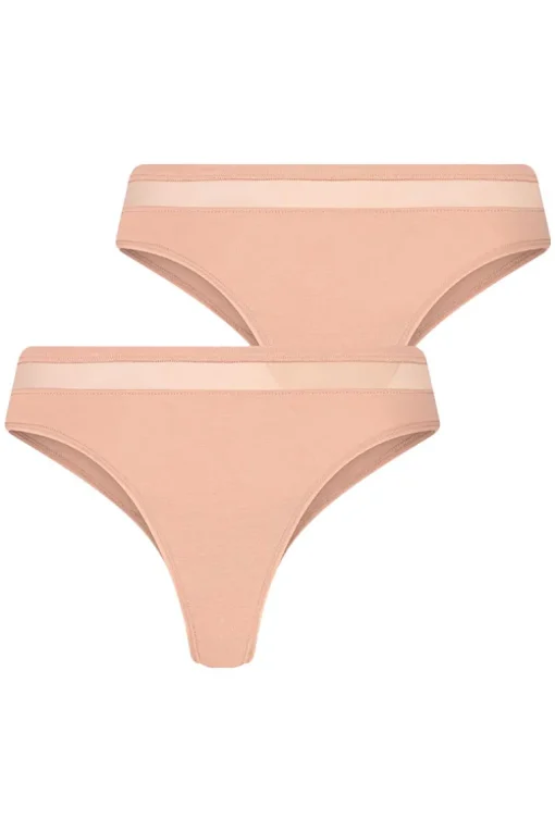 Brazilian String RJ Allure Las Vegas 2-PCK Misty Rose