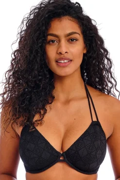 Halter bikini top Freya Nomad Nights Black