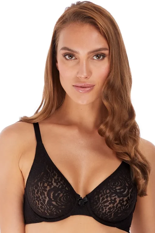 Hele Cup BH Wacoal Halo Lace zwart