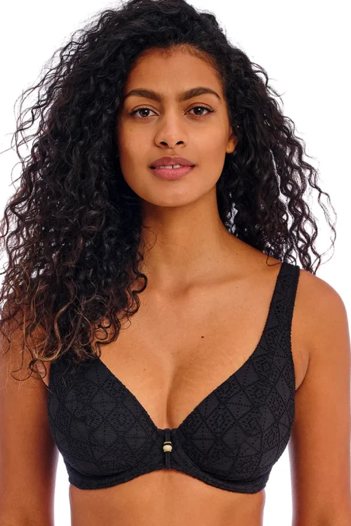 High apex bikini top Freya Nomad Nights Black
