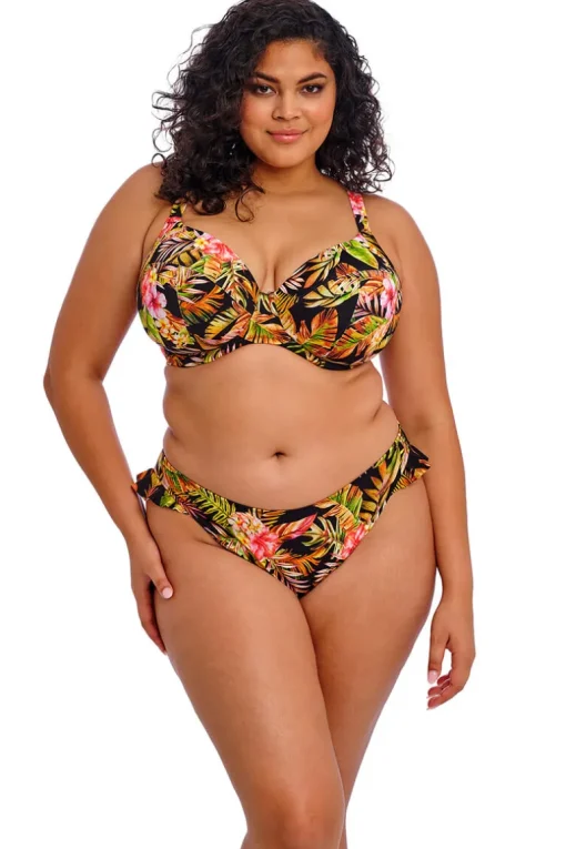High Leg Bikinislip Elomi Tiger Valley Black