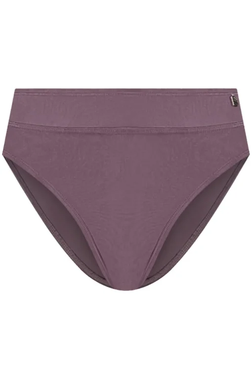 High waist bikinislip Beachlife Plum