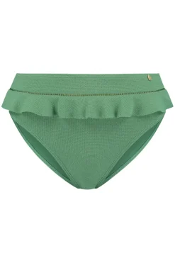 High waist bikinislip Beachlife Green Shimmer