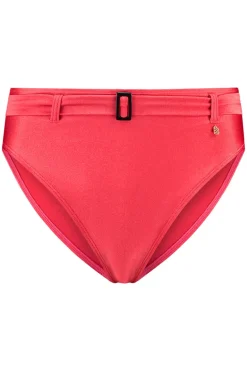 High Waist Bikinislip Beachlife Red Shine