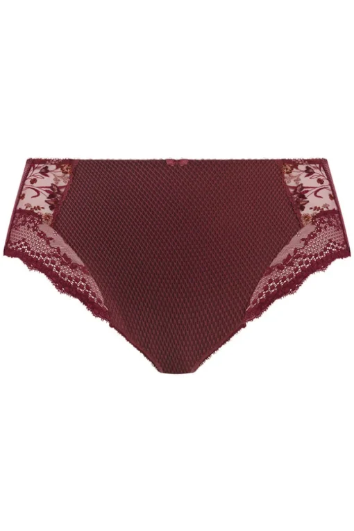 Hoge slip Elomi Charley Aubergine bloem