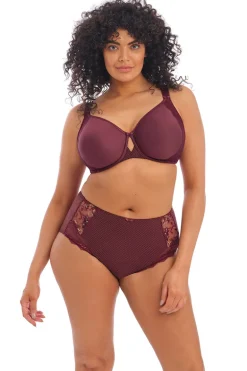 Hoge slip Elomi Charley Aubergine bloem