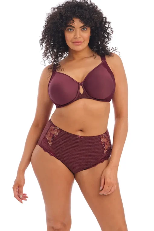 Hoge slip Elomi Charley Aubergine bloem