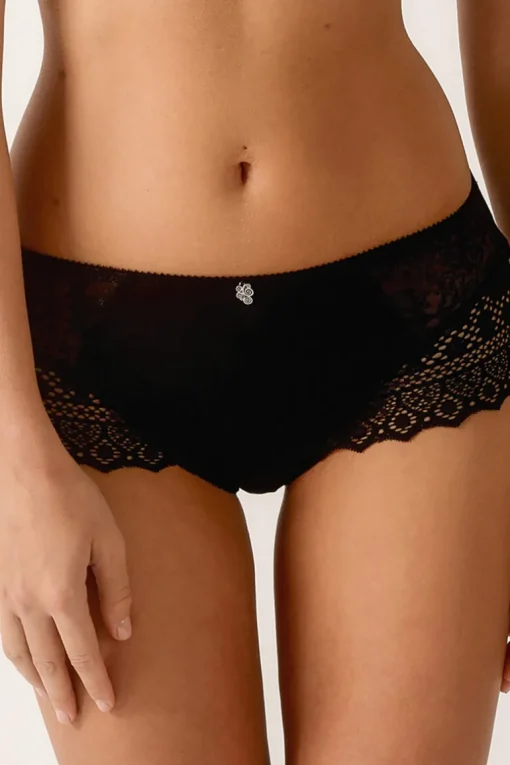 Hoge Slip Empreinte Cassiopée Noir