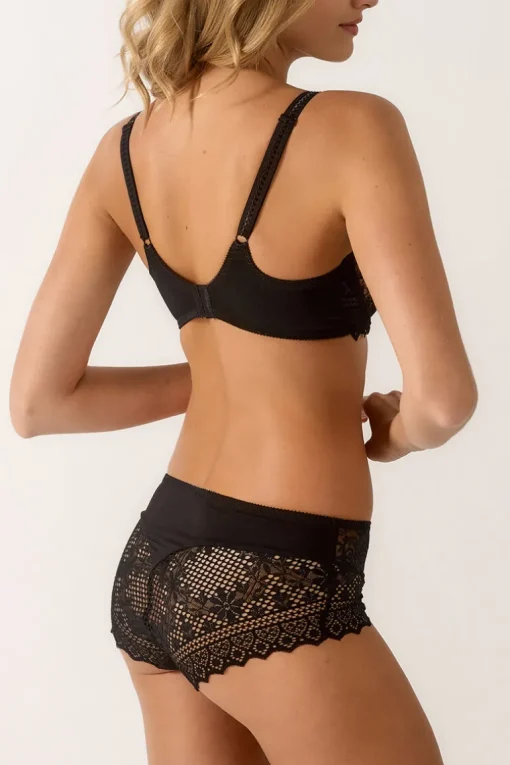 Hoge Slip Empreinte Cassiopée Noir