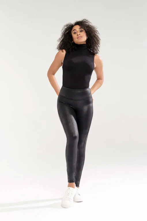 Leather Look Legging MAGIC Bodyfashion Black