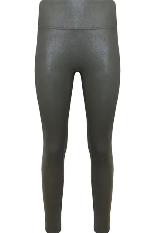 Leather Look Legging MAGIC Bodyfashion Matcha