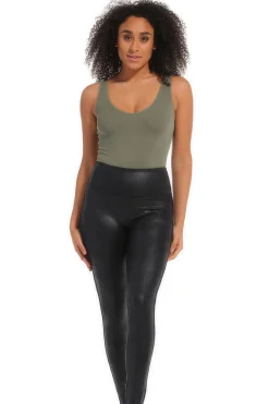 Leather Look Legging MAGIC Bodyfashion Black