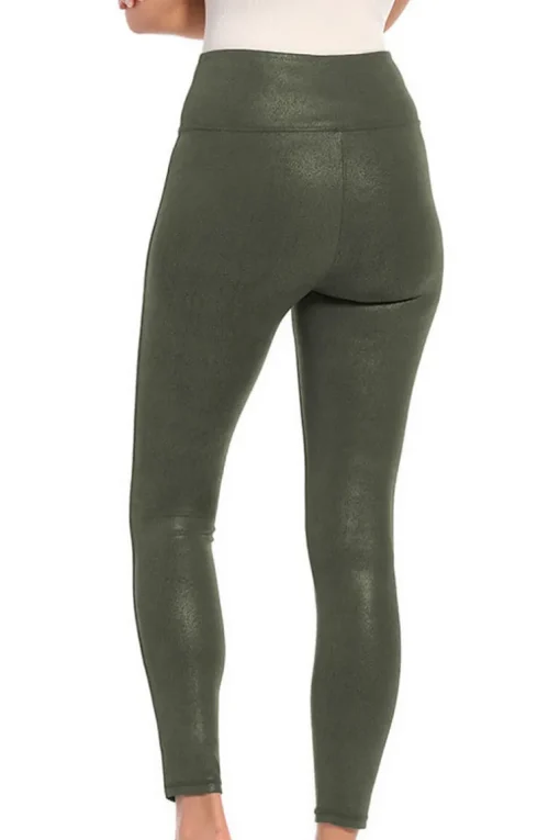Leather Look Legging MAGIC Bodyfashion Matcha