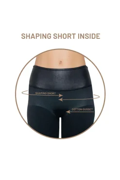 Leather Look Legging MAGIC Bodyfashion Black