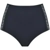 Menstruatie hoge taille slip Naturana zwart