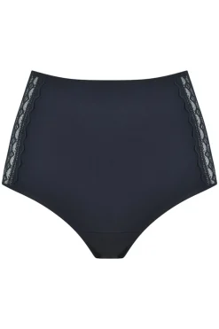 Menstruatie hoge taille slip Naturana zwart