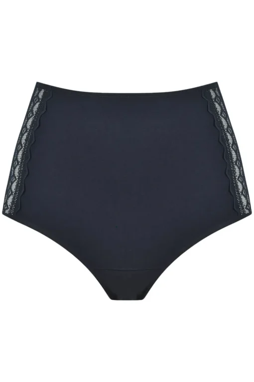 Menstruatie hoge taille slip Naturana zwart