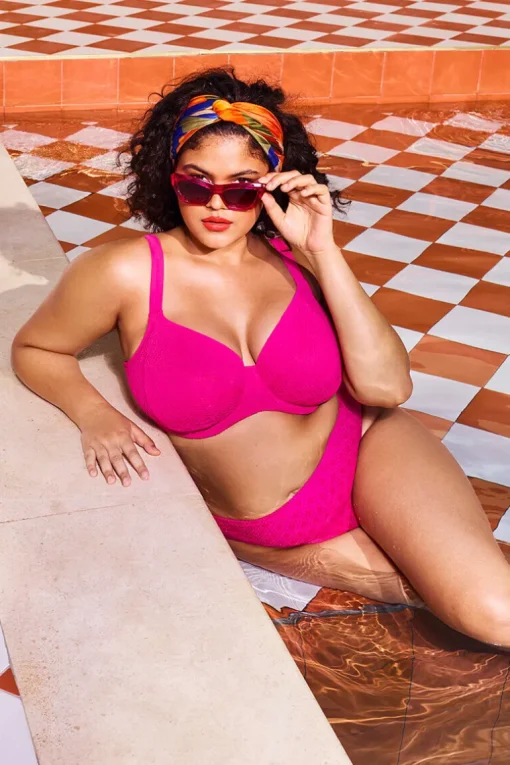 Plunge bikini top Elomi Bazaruto Clematis
