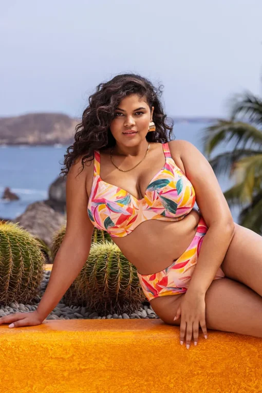 Plunge bikinitop Elomi Sancho Beach Mango