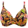 Plunge bikinitop Elomi Tiger Valley Black