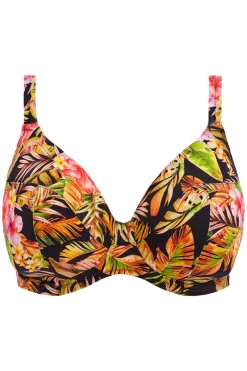 Plunge bikinitop Elomi Tiger Valley Black
