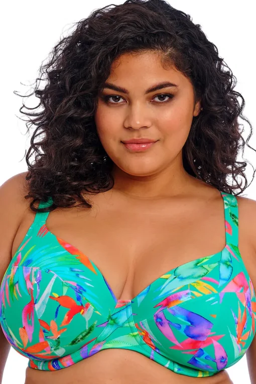 Plunge bikinitop Elomi Toyama Tides Jade