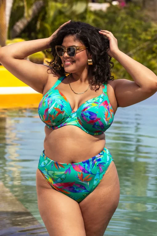 Plunge bikinitop Elomi Toyama Tides Jade
