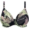 Plunge bikinitop Elomi Tropical Retreat Black