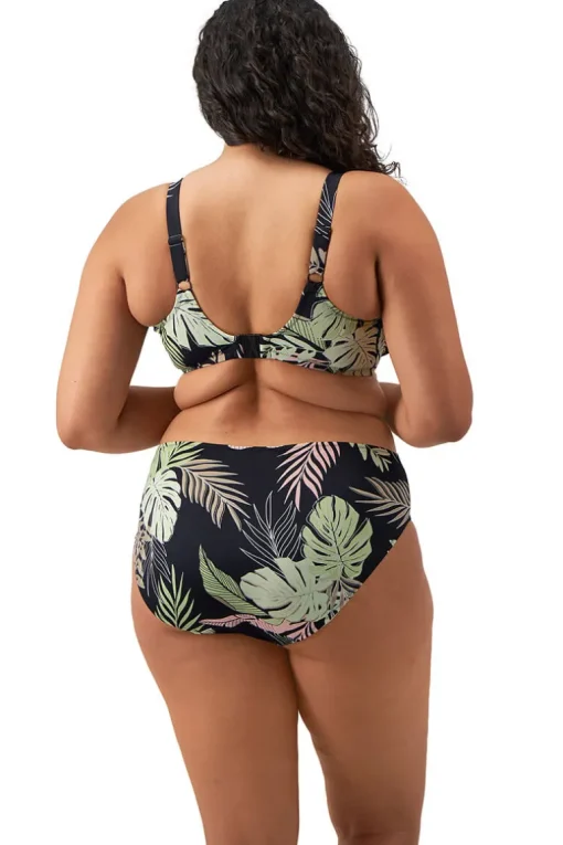 Plunge bikinitop Elomi Tropical Retreat Black