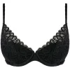 Plunge push up BH Wacoal Raffine Black