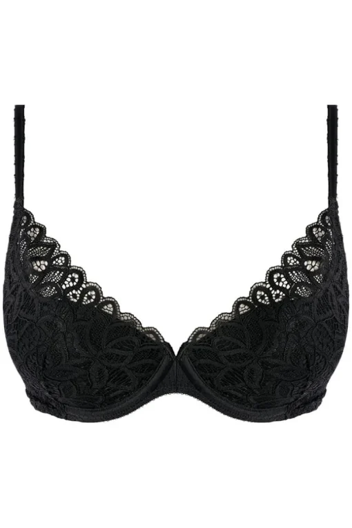 Plunge push up BH Wacoal Raffine Black