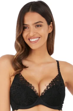 Plunge push up BH Wacoal Raffine Black