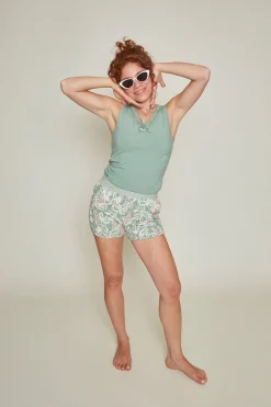 Pyjama top Charlie Choe Lace Groen