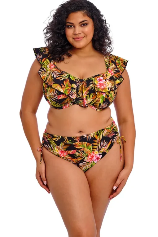 Rijgslip Elomi Tiger Valley Black