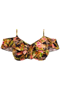 Ruffle bikinitop Elomi Tiger Valley Black