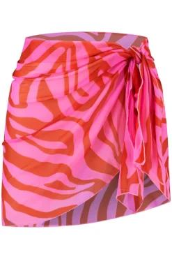 Sarong Beachlife Pink Zebra