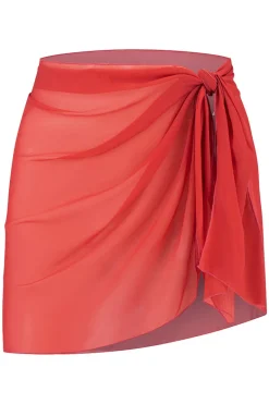 Sarong Beachlife Red Shine