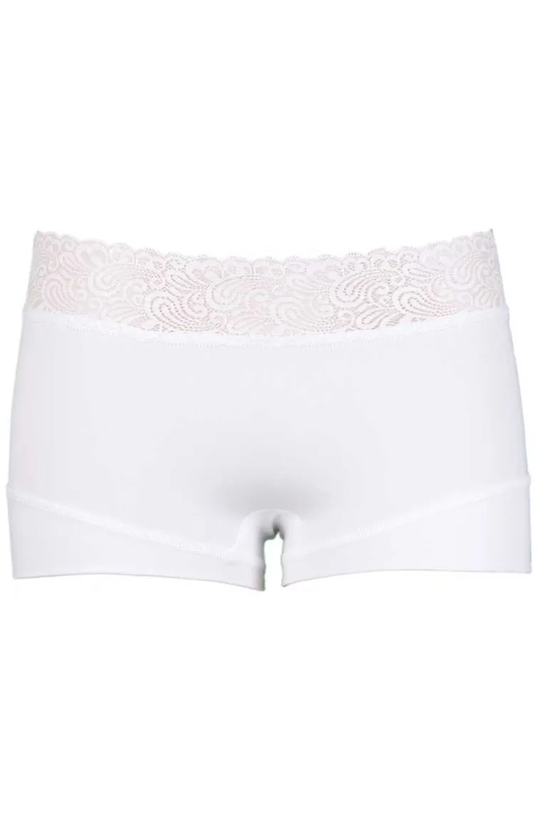 Short Lace RJ Pure Color Bordeaux White