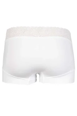 Short Lace RJ Pure Color Bordeaux White