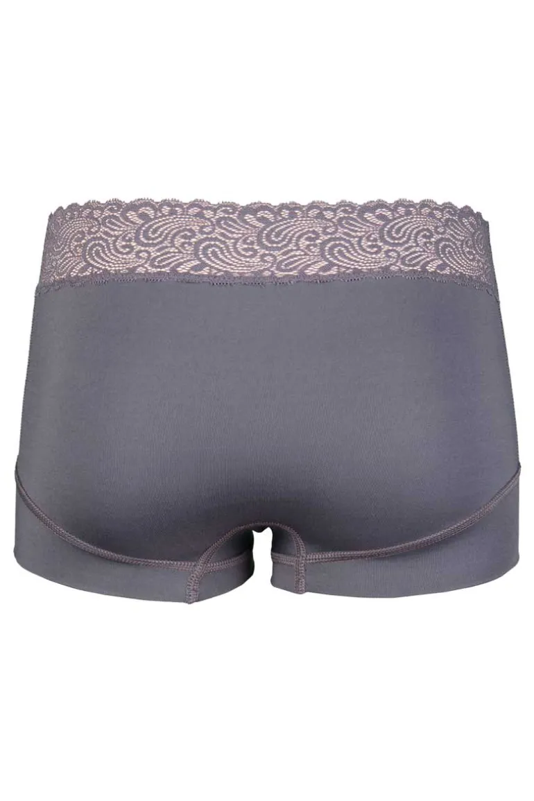 Short Lace RJ Pure Color Bordeaux Dark Grey