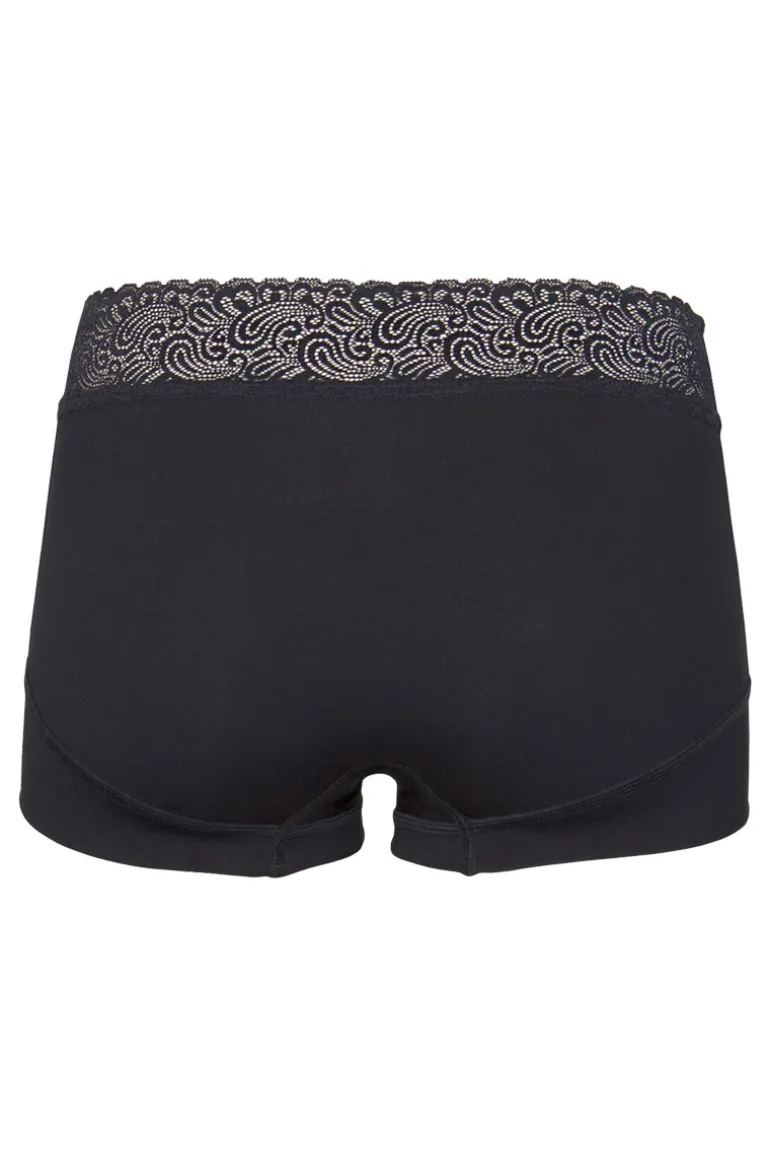 Short Lace RJ Pure Color Bordeaux Black