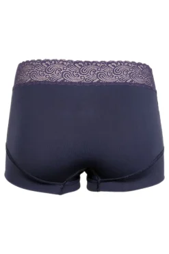 Short Lace RJ Pure Color Bordeaux Dark Blue