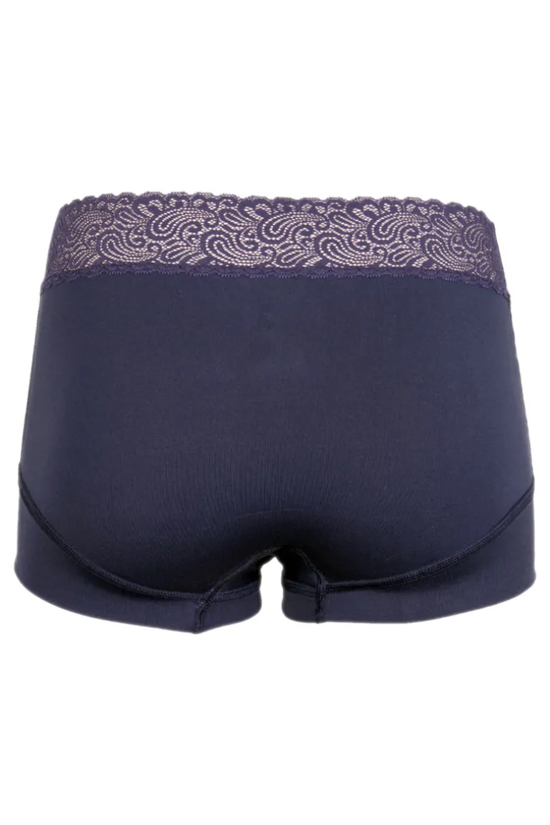 Short Lace RJ Pure Color Bordeaux Dark Blue