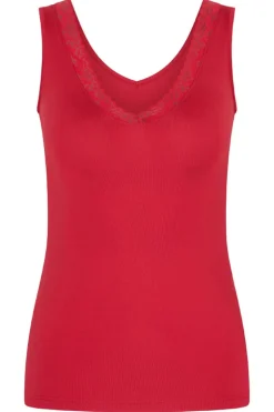 Singlet Lace RJ Pure Color Bayonne Dark Red