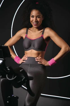 Sport BH Performance Wire X Anita Antraciet/Pink 5599