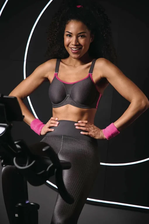 Sport BH Performance Wire X Anita Antraciet/Pink 5599