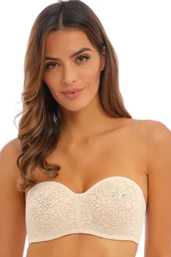 Strapless BH Wacoal Halo Lace Nude