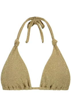 Triangel bikini top Beachlife Gold Glitter